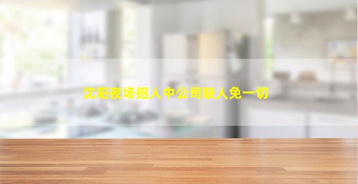 沈阳夜场招人中公司缺人免一切